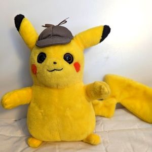 Detective Pikachu Pokemon  WCT Plush 9" Stuffed Animal Plush